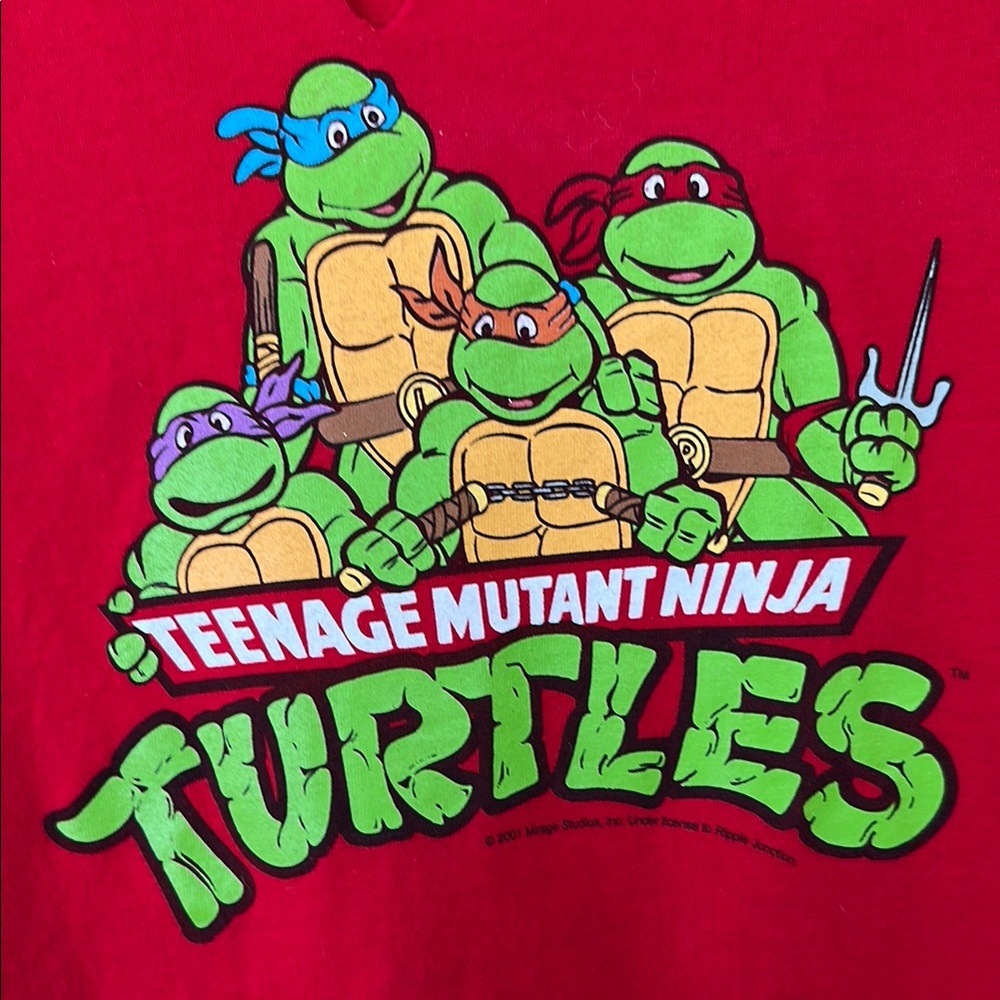 Teenage Mutant Ninja Turtles Red Tshirt Cutoff. - Picture 2 of 3